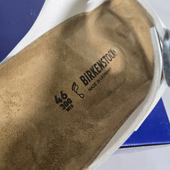 Birkenstock Arizona BS White Birko Flor Sandals Mens 13 NIB 46 EU ($117) - Picture 4 of 8